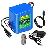 CITYORK 12V DC 5600mAh wiederaufladbarer Lithium-Ionen Akku für CCTV-Kameras, Camcorder, MP3-Player, LED-Streifenlichter und mehr
