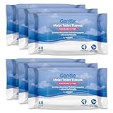 by Amazon Sanfte, feuchte Toilettentücher, geruchlos, fein bis spülend, Unparfümiert, 240 Stück (6 Packungen mit je 40 Stück) (Früher Marke Presto!)