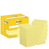 Post-it 653E Notizen, Selbstklebende Notizzettel zum Notieren, für To Do Listen und als Erinnerung, Farbe: Kanariengelb, 100 Blatt pro Block, 51 mm x 38 mm