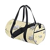 WowPrint Sport-Turnbeutel, niedliches Tier, Koala, wasserdicht, Handtasche, Yoga-Tasche, Schultertasche, Wochenendtasche, Reisetasche, Reisetasche, für Erwachsene, Herren, Damen, Uni, mehrfarbig,