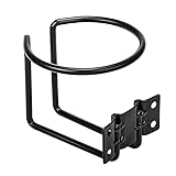 Edelstahl-Getränkehalter für Boote, Ringe, universelle Getränkehalter für Marine, Yacht, LKW, Wohnmobil, Auto, Anhänger, Hardware (Schwarz, 1 Stück)