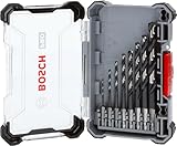 Bosch Professional Bosch Professional Impact Impact Control HSS 8-teiliges Zubehör Set für Bohrmaschienen Spiralbohrer-Set bestehend aus je 1 HSS-Bohrer Durchmesser 2, 3, 4, 5, 6, 7, 8, 10 mm, 1 Box