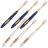 VILLCASE 36 Stück Breite Handzahnbürsten für Erwachsene Weiche Borsten Ergonomisch Haushaltszahnbürsten für Gründliche Zahnreinigung Reise Geeignet