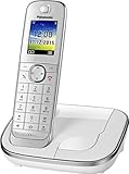 Panasonic KX-TGJ310GW Familien-Telefon ohne Anrufbeantworter (schnurloses Telefon, strahlungsarm, Anrufschutz, DECT Basisstation, Freisprechen) weiß