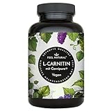 L-Carnitin – 120 Kapseln – Spitzenrohstoff Carnipure® – hochdosiert, ohne Zusätze, in Deutschland produziert, vegan