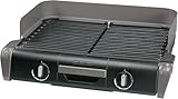 Tefal Elektrogrill Family TG8000 | Tischgrill/BBQ | zwei getrennte Grillroste mit stufenlosen Thermostaten | individuell regulierbar | Spülmaschinengeeignet | 2400W | Schwarz/Silber