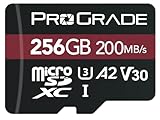 ProGrade Digital Memory Card – V30 microSD-Karte für DSLR – und Action-Kameras – Bis zu 200 MB/s Lesegeschwindigkeit (256 GB)