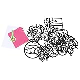 HEALSOPTHY Fensterdeko Weihnachten DIY Sonnenfänger Schneeflocken und Lebkuchenmann Formen zum Selbermachen für Junge Mädchen Basteln und Malen