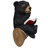 MINAOLULUS Solarbetriebene Bärenfigur aus Kunstharz für Terrasse und Garten Leuchtende Gartenbär Statue als Solarleuchte für Rasen und Außenbereich