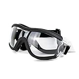 Balacoo Hundebrille Sonnenbrille - Augenschutz für Hunde mit Verstellbarem Riemen für Reiseski Und Anti-Fog-Schnee für Mittelgroße bis Große Hunde