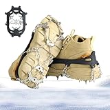 Eisspikes für Wanderschuhe für Damen, 19 Schneeschuhabdeckungen mit Edelstahlspikes - Nägel für Schnee- und Eisschuhe für Jugendliche, A