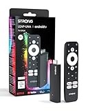 STRONG Leap-UNA Android TV Streaming Stick, WiFi, Integrierter Chromecast, Android 11 TV-Box, Google Assistant, HDR10+, Dolby Audio & Dolby Vision, Google Play, Netflix, YouTube