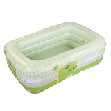 CCYLEZ 70-Zoll-aufblasbarer Pool für Kinder, Dinosaurier-Schwimmbecken mit Verdicktem PVC und Schnellaufblasventil, Wasserspielbecken Im Hinterhof für Kleinkinder, Jungen und Mädchen