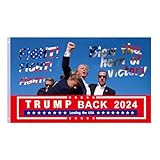 Aroncent Trump Flagge US Wahl: Doppelseitige Transparent Effekt Flagge Donald Trump Flagge hochkontrastive Innendekoration und Außendekoration