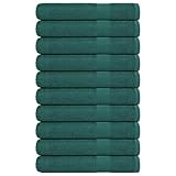 Gecheer Saunatücher 10 STK. Grün 80x200 cm 360 g/m² 100% Baumwolle