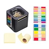 Cube Sticky Note Spender – Papierbox für mehrere Notizen, Keeper Creative Office Notes | Klebrige Notizständer für Büro mit farbigen Etiketten, Schreibkissenhalter, Schulhilfe e