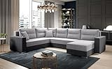 Generisch Sofa Couch Garnitur Sofagarnitur Captain U mit Schlaffunktion Wohnlandschaft