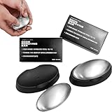 2 Stück Edelstahlseife,Edelstahl Seife,Edelstahlseife,Anti-Rost Edelstahl Seife,eseitigt Gerüche Zur Beseitigung Geruchszwiebeln, Knoblauch,Küchenseife