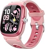 Smartwatch Kinder für Jungen und Mädchen, Fitnessuhr mit Herzfrequenz Schlafmonitor, IP68 Wasserdichte Aktivitäts Tracker Schrittzähler,19 Sportmodi,Wecker, Kinder Smartwatch Geschenke für 4-16 Jahre