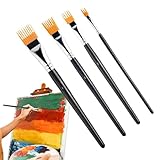 Malerpinsel-Set, Acryl-Malwerkzeuge, ergonomisches Holzgriff-Design mit weichen Nylonborsten, glatte Oberfläche, griffige Textur, professionelles Kunstzubehör für Kinder