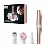 Braun FaceSpa Pro Beauty Set, Gesichtsepilierer Damen/Damenbart Entferner, Gesichtsreinigungsbürste, Aufbewahrungsbox, Haarentfernung, Designed in Germany, Reinigung und Hautstraffung, SE921, Bronze