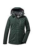 killtec Damen Funktionsjacke/Winterjacke mit abzippbarer Kapuze KOW 140 WMN JCKT, dunkelgrün, 42, 37411-000