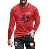 Langarm-T-Shirt für Herren, Baumwolle, Rundhalsausschnitt, Basic-Sweatshirt, Outdoor, lässig, intelligent, Fitness, Training, Fitnessstudio, Tops, normale Passform, Pullover, T-Shirts für Herren, 5 A