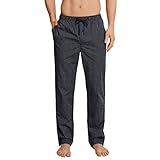 Schiesser Herren Lange Schlafhose Web - Mix + Relax Pyjamaunterteil, Dunkelblau_163842, 52/ L EU