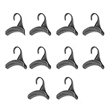 HERCHR Handtaschen-Aufhänger, 10 Stück, Kunststoff, platzsparend, Bogen, Geldbörsen-Aufbewahrungsklammern, platzsparende Schrankhaken, Innen-Aufhängehaken für Rucksack, Gürtel, Schals