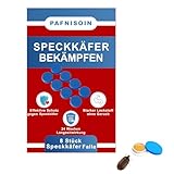 Pafnisoin Speckkäfer Bekämpfen 8 Stück Speckkäfer Falle, Ungezieferfalle zum giftfreien Fangen von kriechendem Ungeziefer