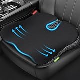 AUVON Keilkissen fürs Auto Stuhl mit U-Form-Design zur Sitzerhöhung & Haltungssupport, Memory Foam Sitzkissen-Auto zur Linderung von Steißbein-, Rücken- und Ischiasschmerzen, rutschfeste Unterseite