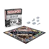 Winning Moves Monopoly D-Day – Gesellschaftsspiel – Brettspiel – QUADRILINGUE – 4 Sprachen – Englisch – Französisch – Deutsch – Niederländisch – ab 8 Jahren – 2 bis 6 Spieler – Französische Version