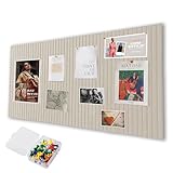 Große Filz Pinnwand Selbstklebend 80x40cm - Dekorative Pinnwand aus Filz mit 35 Reißzwecke, 0,9cm Dick, Moderne Pinnwand Ohne Bohren eignen sich für Büros, Schulen, Kinderzimmer, Helles Kamel