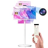 OFD Monitor 32'',Outdoor Fernseher,Portabel Monitor,Touch Screen,Android 15 OS,100% sRGB,60Hz,6+128GB Portable TV Built-in 2K Webcam