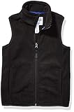 Amazon Essentials Jungen Polarfleeceweste, Schwarz, 10 Jahre