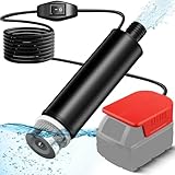 Tauchpumpe für Milwaukee Akku 18V M18 Schmutzwasserpumpe Wasserpumpe Flachwasserpumpe Saugpumpe Absaugpumpe,Poolpumpen,Gardena,Keller,Pool,Gartenbewässerung, Autowäsche(KEIN Akku)