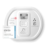 Ei Electronics Ei208D Kohlenmonoxidmelder, CO-Melder mit LCD-Display und Batterie für 10 Jahre, Stand-Alone-Gerät, weiß