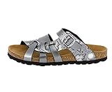 Lico Damen Bioline Flora Hausschuh, Anthrazit Grau, 38 EU