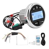 Qerwsdty Du 12 V Wasserdichter Bluetooth-MP3-Player, Störungsfrei, Digitales Stereo, FM/AM, Audio-Radio, Zubehör für Boote, Yachten, Wohnmobile