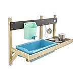 TP Toys | Deluxe Mud Kitchen Spielhaus Zubehör | Holz | Ideal für Outdoor Messy Schlamm, Sand und Wasser Spielen | Alter 3+