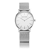 JOESON LEADERS Damen Uhr Analog Quarz mit Edelstahl Armband