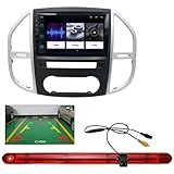 Wireless A-pple Carplay Android Auto,Bluetooth Autoradio+Bremsleuchte Rückfahrkamera Ersatz für Mercedes Benz Vito W447 111 CDI 2014-2022