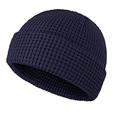 Kiiwah Beanie Mütze Unisex Fischermütze Beanie Warme Wintermütze Retro Trawler Beanie Kurze Strickmütze Skullcap Fisherman Beanie für Herren und Damen In Winter Herbst