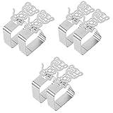 PRETYZOOM 3 Sätze Tischdeckenclip Aus Edelstahl Vinyl-tischdecke Tischtuchhalter-clip Boho Tischdeckenklammern Outdoor Tischtuchklammern Outdoor Tischdeckenhalter Aus Edelstahl 2 Stück * 3