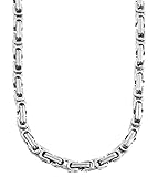 Akzent Vissam Herren-Kette Königskette Halskette Halsschmuck Edelstahl silberfarbig 5000139 (55)