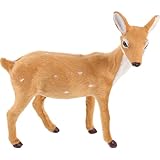 Homoyoyo Weihnachts Rentier Tischdekoration Handgefertigt Kunststoff 23X6X24cm Festliche Elchfigur für Wohnzimmer Büro