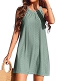 Zetieny Damen Strandkleid Casual Sommer Kleidr Bikini Cover Up Strandponcho Bademode Strandtunika Badeanzug