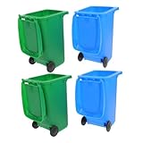 CIYODO 4 Stück Mini Tischmülleimer mit Deckel Bunte Kleine Mülltonnen als Stiftehalter und Schreibtisch Organizer Multifunktional für Büro Kinderzimmer und Home Office