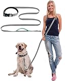 WANFIRE Freihandleinen Hundeleine für Große Mittelgroße Hunde, Fahrradleine Schleppleine Umhängeleine Joggingleine Hunde Zum Gehen Joggen Laufen Training Dog Leash (1.5-2.7m)