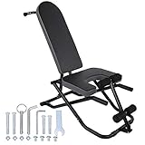 Klappbare Inversionsbank, Heimgebrauch, multifunktionaler Fitness-Schwerkrafttrainer, Yoga-Inversionstisch, Stuhl, zusammenklappbar, entlastet die Wirbelsäule, 150 kg, strapazierfähig